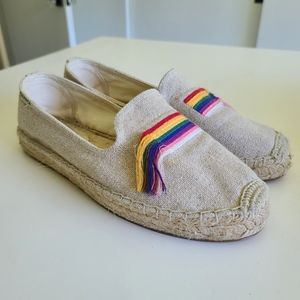Soludos canvas espadrille loafers size 9